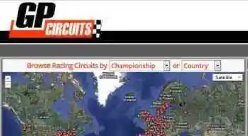 GPCircuits der MotoGP und F1-Strecken in Google Maps