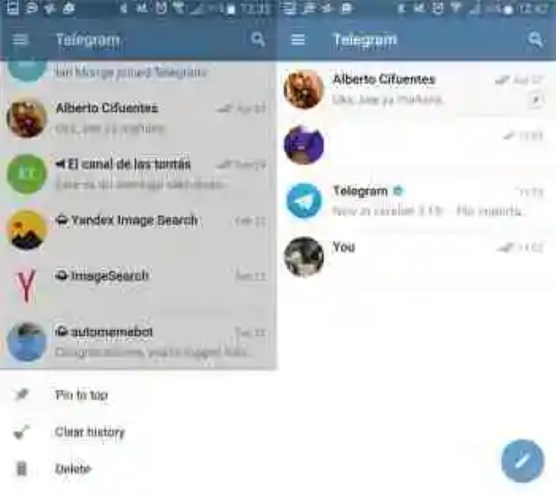 Telegram 3.15 fügt chats favoriten, die integration mit IFTTT, YouTube-player floating und mehr