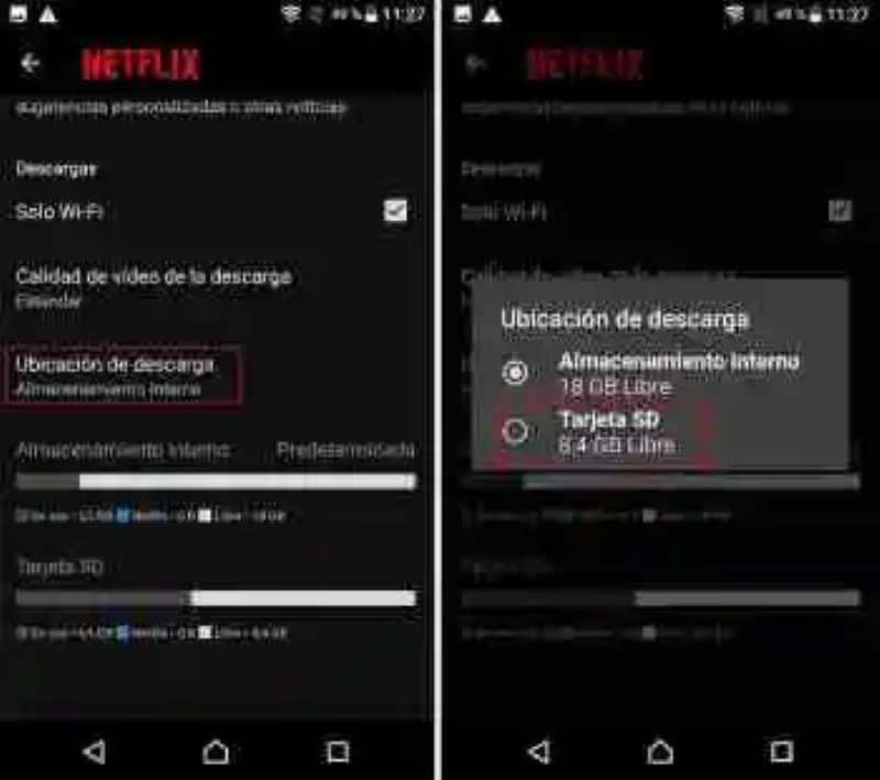 How to download series and movies from Netflix on the SD card of your Android