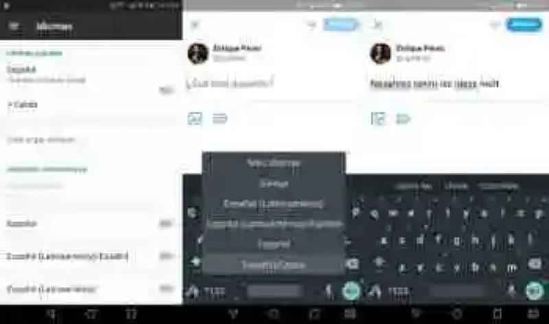 How to have two or more languages at the same time in the Android keyboard