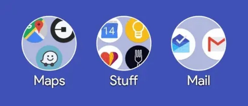 Action Launcher 31 carries the icons adaptive to the folders: homogeneity of the power
