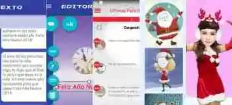 Apps to create Christmas greetings and New Year and send them by Whatsapp, video or zip