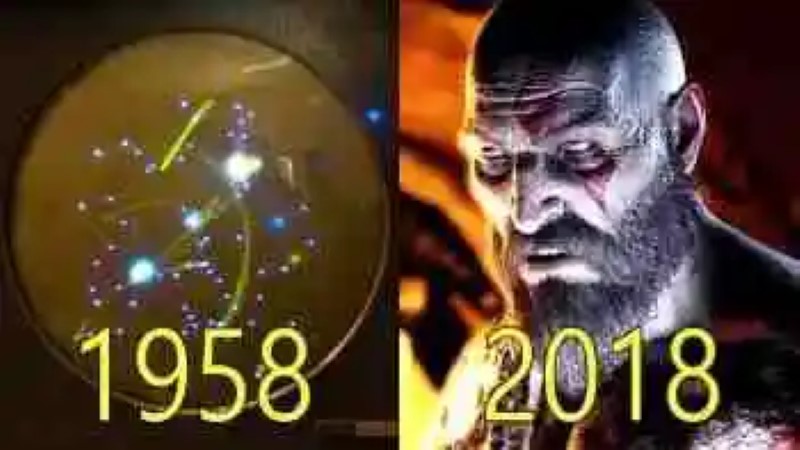 Review how they have improved the graphics of video games from 1958 to 2018