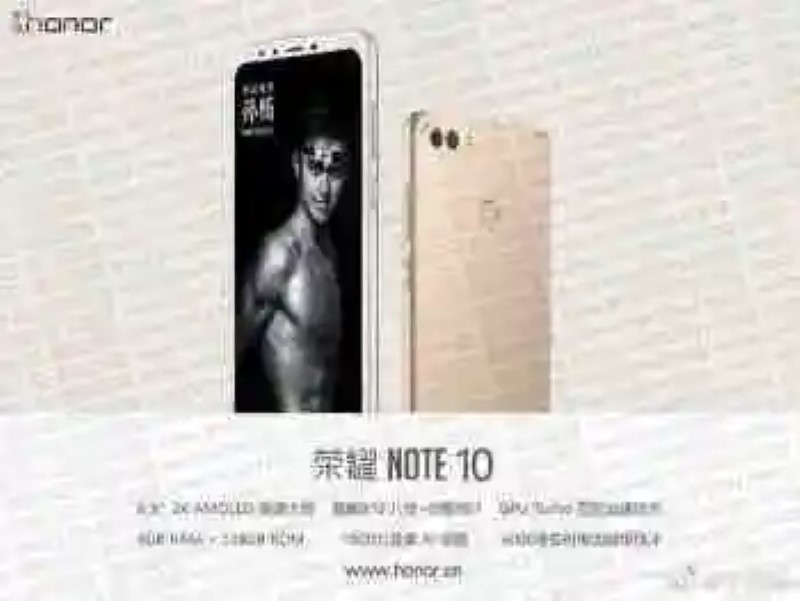 Honor Note 10: first rumors of the phablet with a screen of 6.9 inches and 6000 mAh, which would come to the end of the year