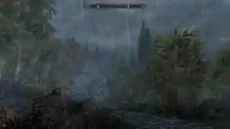 This mod for The Elder Scrolls V: Skyrim adds rain realistic to the game