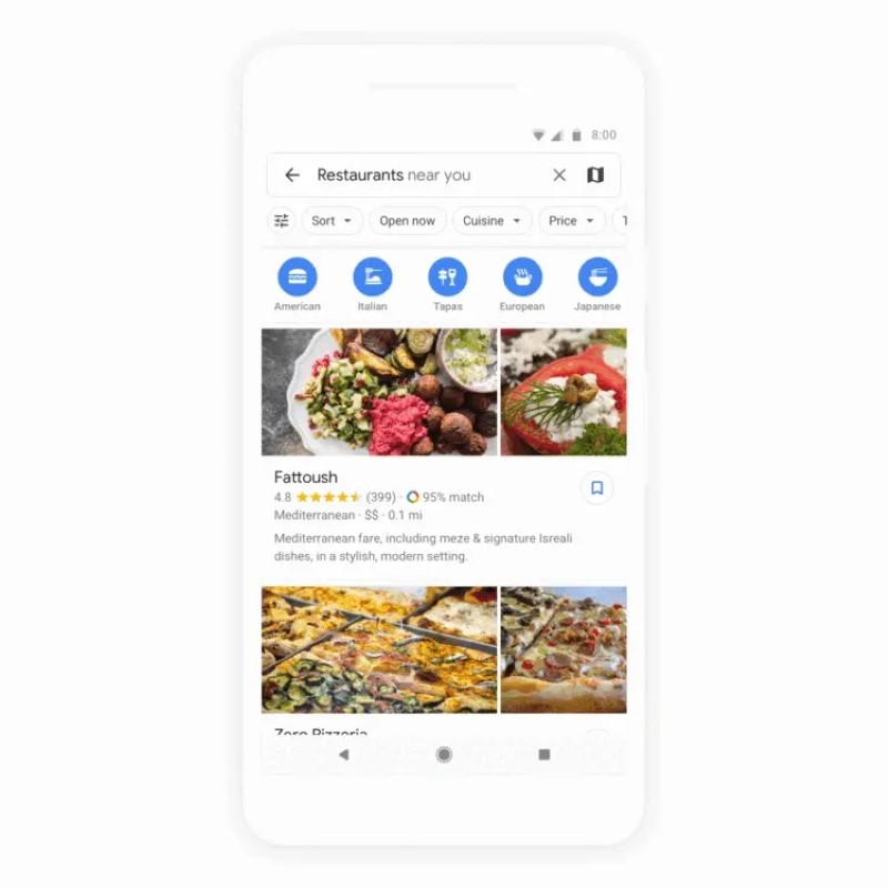 Google Maps suggerire ristoranti che ti piace con il vostro nuovo ‘affinità’