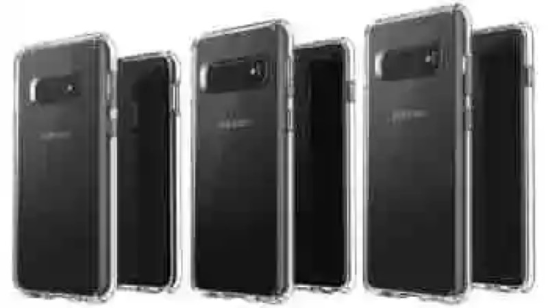 Plein d’images de tous les trois Galaxy S10 téléphones fuite, complète avec des cas