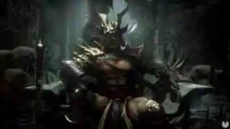 Shao Kahn is shown in action in Mortal Kombat 11