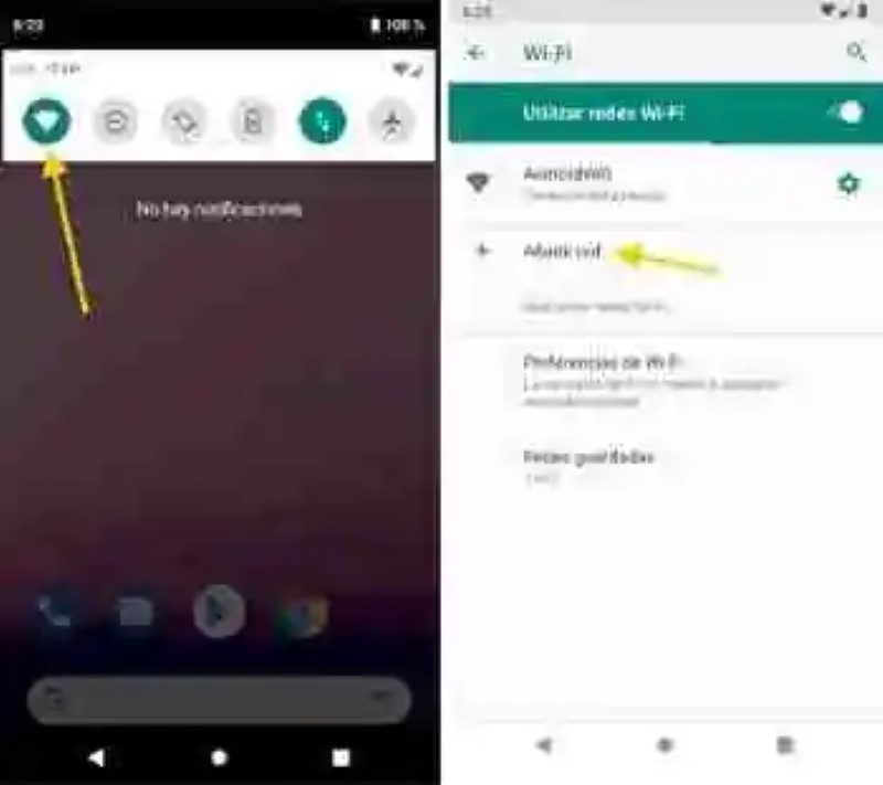 How to manually configure the Wi-fi connection on a Android mobile