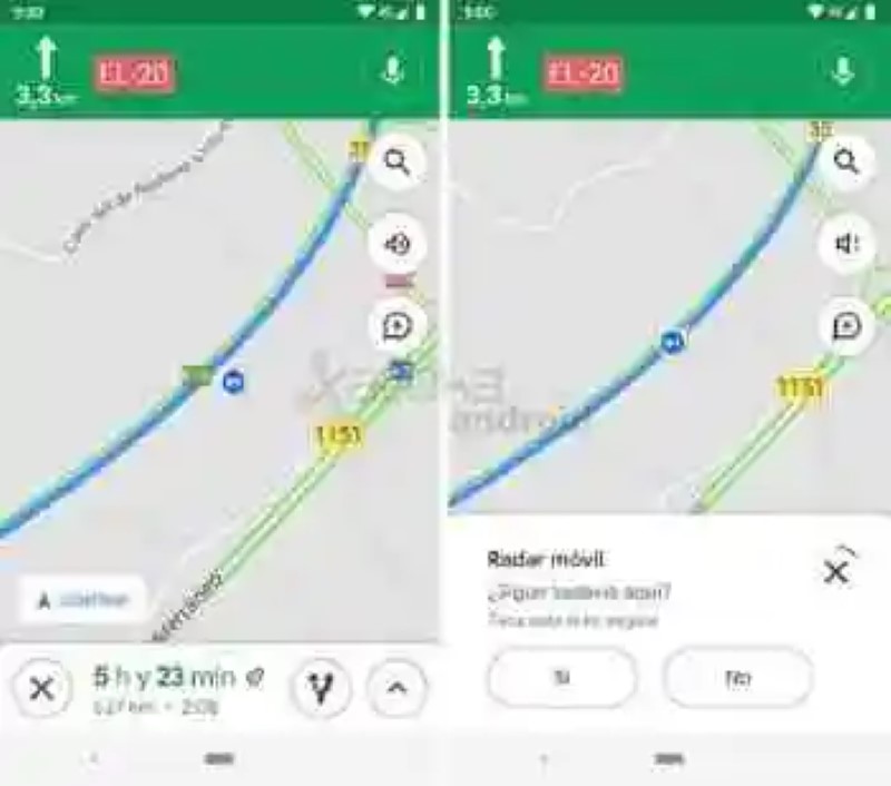 The radar of Google Maps come to Spain together with the report of incidents of traffic Waze