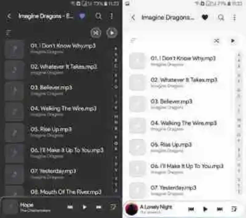 Samsung Music changes its design again, with One UI, and you can also try on Oreo