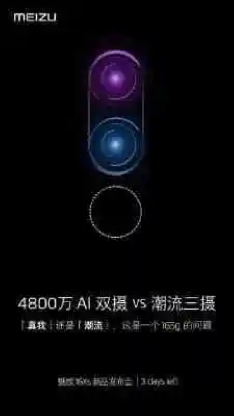 The Meizu 16Xs with camera triple and 48 megapixels will be presented may 30