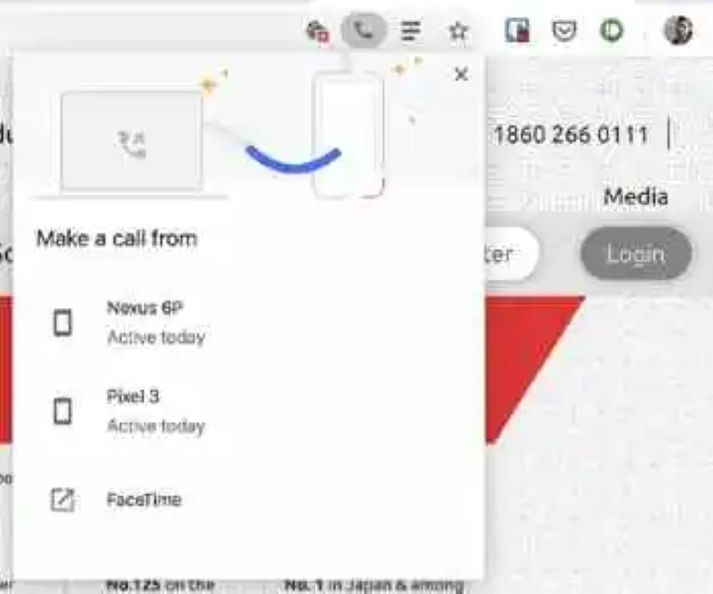 Chrome will allow you to send phone numbers from your PC to the mobile: so you can test the innovation