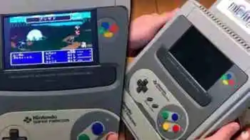 Build a Super Nintendo portable with the housing of the console itself