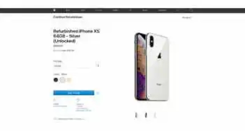 Apple already sells the iPhone XS/Max refurbished