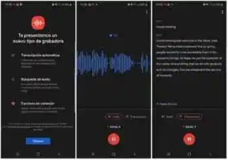 You can already test the recorder Google voice transcription in real-time