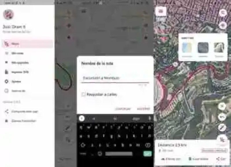 Comment mesurer des distances sur des Cartes Google maps facilement avec cette application pour Android: il suffit de le Dessiner