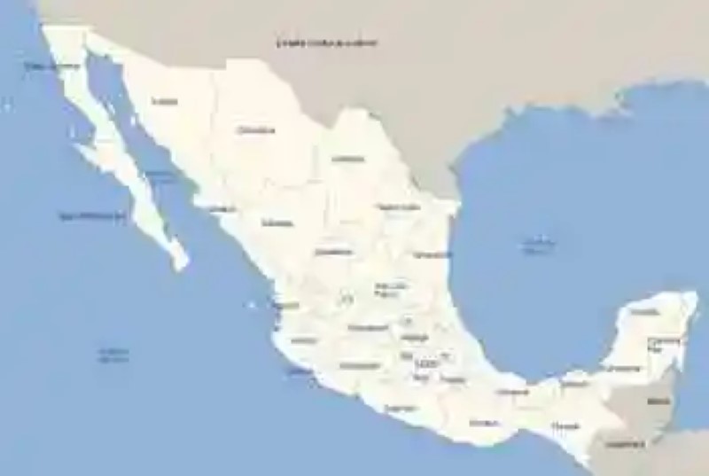 States of Mexico with their capitals