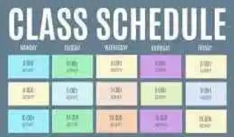 Example of schedule