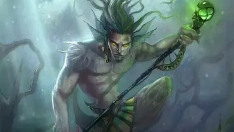 Yacuruna, god of the Amazon water
